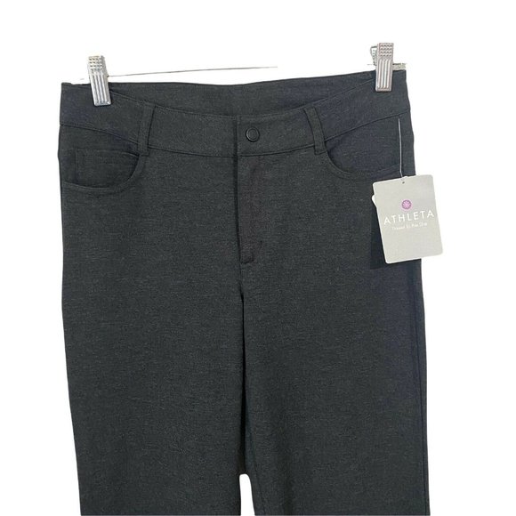 Athleta Women’s Ponte Knit Gray Pants Sz 4 NWT Stretch Comfort NEW! - Picture 2 of 7